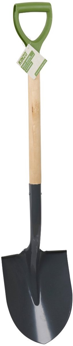 Kinzo tuinspade metaal 105 cm – stevige tuinschop met houten steel en kunststof handvat – schop voor tuinwerk, spade voor graven, schep voor aarde of boomwortels