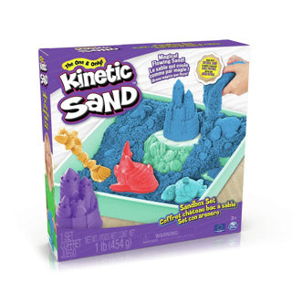 Spinmaster kinetic sand sand box blue | 2 stuks