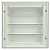 Renson 1006251 - dampkaprooster opbouw 433 alu ral 9010 173x173mm | 2 stuks