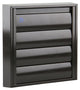 Renson 1006252 - dampkaprooster opbouw 433 alu ral 8019 173x173mm | 2 stuks