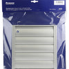 Renson 1006253 - dampkaprooster opbouw 433 alu f1 210x210mm | 2 stuks