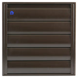 Renson 1006255 - dampkaprooster opbouw 433 alu ral 8019 210x210mm | 2 stuks - afbeelding 2