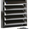 Renson 1006255 - dampkaprooster opbouw 433 alu ral 8019 210x210mm | 2 stuks
