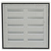 Renson 1006233 - muurrooster opbouw 431 alu ral 9010 165x165mm | 2 stuks