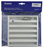 Renson 1006233 - muurrooster opbouw 431 alu ral 9010 165x165mm | 2 stuks - afbeelding 5