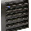 Renson 1006234 - muurrooster opbouw 431 alu ral8019 165x165mm | 2 stuks