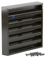 Renson 1006234 - muurrooster opbouw 431 alu ral8019 165x165mm | 2 stuks - afbeelding 3