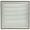 Renson 1006236 - muurrooster opbouw 431 alu ral 9010 225x225mm | 2 stuks