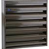 Renson 1006237 - muurrooster opbouw 431 alu ral8019 225x225mm | 2 stuks