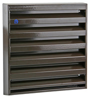 Renson 1006237 - muurrooster opbouw 431 alu ral8019 225x225mm | 2 stuks - afbeelding 1