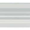 Renson 1006215 - deurrooster 461 alu ral 9010 425x76mm | 2 stuks
