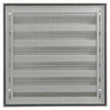 Renson 1006235 - muurrooster opbouw 431 alu f1 225x225mm | 2 stuks