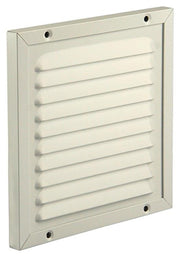 Renson 1006342 - schoepenrooster + kader + mug.opbouw 437 ral9010 150x150mm | 2 stuks - afbeelding 1