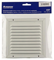 Renson 1006342 - schoepenrooster + kader + mug.opbouw 437 ral9010 150x150mm | 2 stuks - afbeelding 4