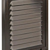 Renson 1006343 - schoepenrooster + kader + mug.opbouw 437 ral8019 150x150mm | 2 stuks