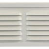 Renson 1006345 - schoepenrooster + kader + mug.opbouw 437 ral9010 200x100mm | 2 stuks
