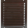 Renson 1006349 - schoepenrooster + kader + mug.opbouw 437 ral8019 200x200mm | 2 stuks