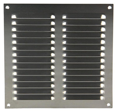 Renson 1006359 - schoepenrooster vlak 438 inox 200x200mm | 5 stuks