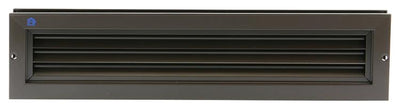 Renson 1006216 - deurrooster 461 alu ral 8019 425x76mm | 2 stuks