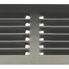 Renson 1006361 - schoepenrooster vlak 438 inox 250x100mm | 5 stuks