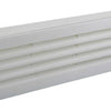 Renson 1006387 - deurrooster 761 pvc ral 9010 450x90mm | 2 stuks