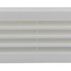 Renson 1006387 - deurrooster 761 pvc ral 9010 450x90mm | 2 stuks