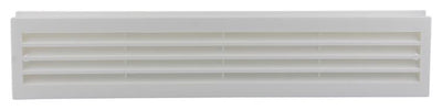Renson 1006387 - deurrooster 761 pvc ral 9010 450x90mm | 2 stuks