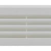 Renson 1006387 - deurrooster 761 pvc ral 9010 450x90mm | 2 stuks