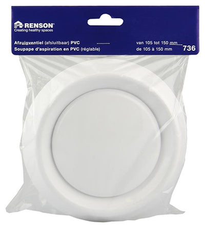 Renson 1006381 - afzuigventiel inbouw 736 dia pvc ø150 | 2 stuks
