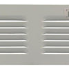 Renson 1006306 - schoepenrooster vlak alu ral 9010 250x100mm | 10 stuks