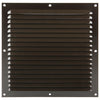 Renson 1006310 - schoepenrooster vlak alu ral 8019 250x250mm | 10 stuks