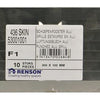 Renson 1006311 - schoepenrooster vlak alu f1 300x100mm | 10 stuks