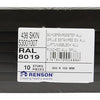 Renson 1006313 - schoepenrooster vlak alu ral 8019 300x100mm | 10 stuks