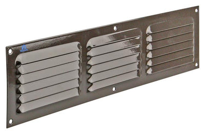 Renson 1006317 - schoepenrooster vlak alu ral 8019 400x100mm | 10 stuks