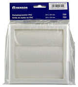 Renson 1006372 - dampkaprooster opbouw 733 pvc ral 9010 154x154mm | 2 stuks - afbeelding 4