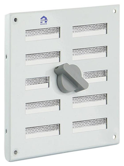 Renson 1006325 - regelbare rooster opb. 4037 alu ral 9010 155x155mm | 2 stuks