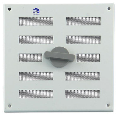 Renson 1006325 - regelbare rooster opb. 4037 alu ral 9010 155x155mm | 2 stuks