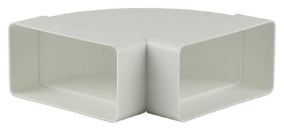 Renson 1006405 - pvc hoekverbinding hor.90° 7016 wit 110x55mm | 3 stuks
