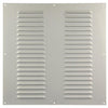 Renson 1006319 - schoepenrooster vlak alu ral 9010 400x400mm | 5 stuks