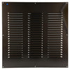 Renson 1006323 - schoepenrooster vlak alu ral 8019 500x500mm | 5 stuks