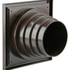 Renson 1006386 - dampkaprooster 4 klep 742 dia pvc ral 8019 ø100-130 | 2 stuks