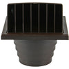 Renson 1006384 - dampkaprooster 1 klep 741 dia pvc ral 8019 ø100-130 | 2 stuks