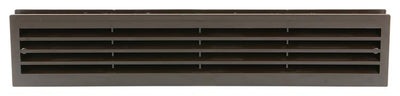 Renson 1006388 - deurrooster 761 pvc ral 8019 450x90mm | 2 stuks