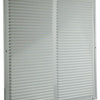 Renson 1006339 - schoepenrooster + kader + mug.opbouw 437 ral9010 500x500mm | 2 stuks