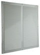 Renson 1006339 - schoepenrooster + kader + mug.opbouw 437 ral9010 500x500mm | 2 stuks
