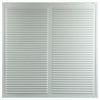 Renson 1006339 - schoepenrooster + kader + mug.opbouw 437 ral9010 500x500mm | 2 stuks