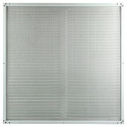 Renson 1006339 - schoepenrooster + kader + mug.opbouw 437 ral9010 500x500mm | 2 stuks - afbeelding 3