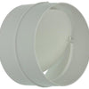 Renson 1006398 - pvc verbindingsstuk + terugslagklep 7007 wit ø 100 | 2 stuks