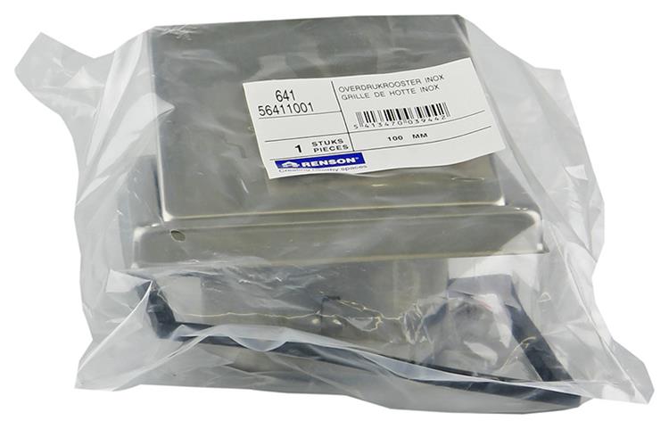 Renson 1006333 - dampkaprooster inbouw 641 inox ø 125 | 2 stuks