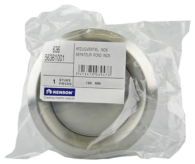 Renson 1006329 - afzuigventiel inbouw 636 inox ø 100 | 2 stuks